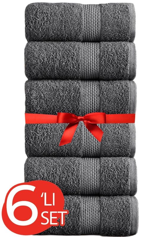 Murdum Home Extra Soft 6 Pcs Modern Towel Set Solly