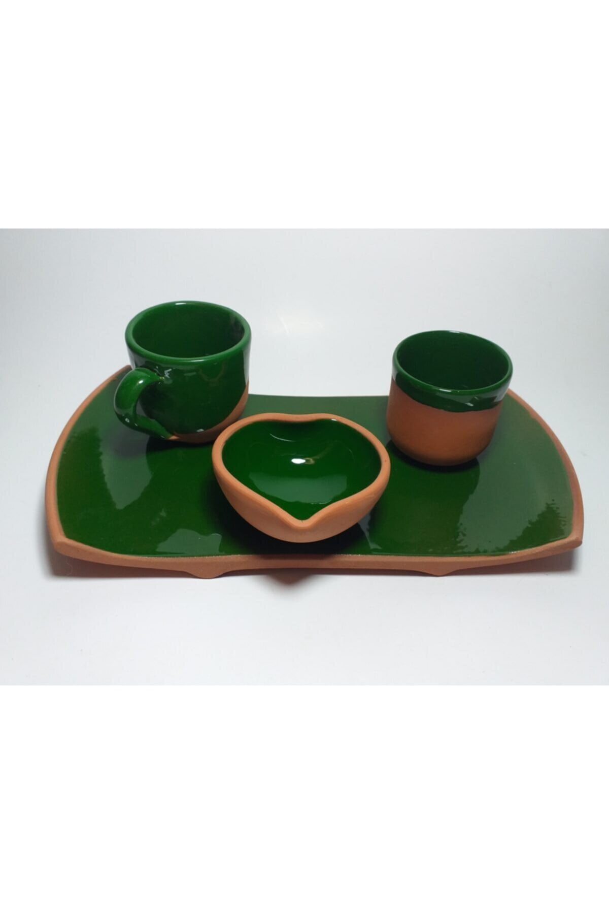 Avanos Green Coffee Cup Set with Service Serving green, red, petrol green variant
