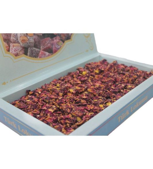 Lokumbox Rose Leaf Turkish Delight 1000GR (Pistachio)