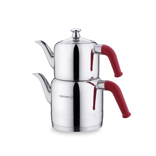 Korkmaz Riva Red Teapot Set 1.9 lt A189