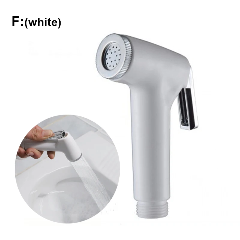 7types self clean Handheld Bathroom Bidet Shower Head Toilet Sprayer Faucet Spray Gun ABS water hose tube for wash toilet seat - Image 14